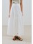 Nakışlı Uzun Etek Ekru 3