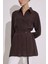 Modal Kemerli Gömlek Acı Kahve 3