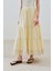 Dokulu Işlemeli Katlı Uzun Etek Sarı 5