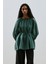 Geniş Manşetli Kuşaklı Tunik Yeşil 4