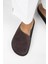 Ateshi Kadın Deri Hakiki Deri Düz Sabo Kahve Terlik 1