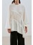 Büzgü Bağlamalı Dokulu Tunik Ekru 6