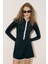 Şerit Detaylı Mayo Etek Siyah 2