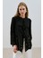 Bağlamalı Nakışlı Tunik Siyah 1
