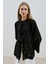Bağlamalı Nakışlı Tunik Siyah 4