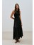 Nakışlı Uzun Etek Siyah 3