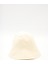 Lastik Detaylı Bucket Şapka Vanilya 5