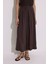 Modal Pileli Geniş Pantolon Acı Kahve 4