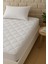 Relax Touch Çift Kişilik Yatak Koruyucu Uyku Pedi 150x200 cm – Ekstra Yumuşak Mikrofiber Silikon Elyaf, Beyaz Renk 8