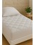 Relax Touch Çift Kişilik Yatak Koruyucu Uyku Pedi 150x200 cm – Ekstra Yumuşak Mikrofiber Silikon Elyaf, Beyaz Renk 10