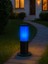 Bollard Mavi Set Üstü Direk 30CM Abs Plastik Aydınlatma Armatürü 9w Beyaz Ampul Dahil 13403 3