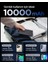 10000 mAh Slim Alüminyum Kasa 22.5W USB-C + USB-A Giriş / Çıkış Hızlı Şarj 3 Portlu Powerbank / 1 Metre Type-C Harici Kablolu Taşınabilir Şarj Cihazı + Taşıma Çantası EA2210 Black - ABA09431 2
