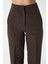 Kadın Glen Tok Dokulu Filetolu Kancalı Kahverengi Palazzo Pantolon 2001 3