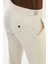 Desenli Taş Rengi Slim Fit Beli Tokalı Erkek Pantolon 4
