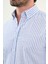 Çizgili Slim Fit Uzun Kollu Keten Erkek Gömlek 2