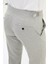 Desenli Gri Slim Fit Beli Tokalı Erkek Pantolon 4