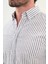 Çizgili Slim Fit Uzun Kollu Keten Erkek Gömlek 2