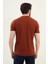 Desenli Kiremit Slim Fit Bisiklet Yaka Erkek T-Shirt 3