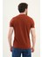 Desenli Kiremit Slim Fit Bisiklet Yaka Erkek T-Shirt 3