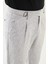 Kırçıllı Slim Fit Beli Tokalı Pileli Keten Erkek Pantolon 2