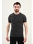 Desenli Antrasit Slim Fit Bisiklet Yaka Erkek T-Shirt 1