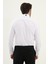 Düz Beyaz Slim Fit Ata Yaka %100 Pamuk Erkek Gömlek 3