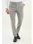 Desenli Gri Slim Fit Klasik Erkek Pantolon 1
