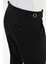 Pileli Siyah Super Slim Fit Beli Tokalı Erkek Pantolon 4