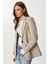Vatkalı Poliviskon Blazer Ceket LGP0018 Bej 2