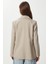 Vatkalı Poliviskon Blazer Ceket LGP0018 Bej 5