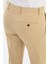 Desenli Bej Slim Fit Klasik Erkek Pantolon 4