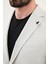 Ekoseli Taş Slim Fit Mono Yaka Erkek Ceket 2