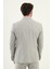 Desenli Gri Slim Fit Torba Cep Mono Yaka Erkek Takım Elbise 5