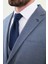 Desenli Lacivert Slim Fit Mono Yaka Erkek Takım Elbise 2