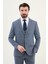 Desenli Lacivert Slim Fit Mono Yaka Erkek Takım Elbise 4