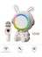 Taşınabilir Rgb Işılı Sevimli Figürlü Mikrofonlu Karaoke Bluetooth Hoparlör Krem 1
