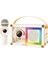 Taşınabilir Rgb Işılı Sevimli Figürlü Mikrofonlu Karaoke Bluetooth Hoparlör Krem 1