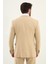 Desenli Bej Slim Fit Mono Yaka Erkek Takım Elbise 5