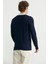 Polo Yaka Yünlü Triko Kazak - Lacivert 5