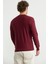 Baklava Motif Detaylı Triko Kazak - Bordo 5