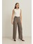 Vizon Cep Detaylı Rahat Kesim Geniş Paça Pantolon 1