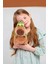 Kaplumbağa Sırt Çantalı Sevimli Capybara Peluş Oyuncak 25 cm 7