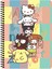 Hello Kitty And Friends 16,5*22,5 Çizgili Spiralli Karton Kapak Defter - Çok Renkli 1