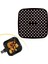 ® Siyah Isıya Dayanıklı Yıkanılabilir Silikon Fırın ve Airfryer Kare Model Pişirme Matı 21,5 cm 1