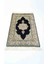 Saf Ipekten El Dokuma Siyah Renk Madalyonlu Model Kayseri Halısı 68X104 cm (0.71 M²) 3