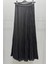 Şifon Kırıştırma Etek Siyah 5432 1