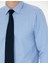 Erkek Mavi Slim Fit Uzun Kollu Basic Gömlek 50277778-VR036 7