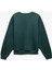 Ayıcık Baskılı Oversize Yeşil Kadın Sweatshirt 6WAL10234IK 4