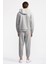 Erkek Gri Activewear Kapüşonlu Sweatshirt 3