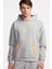 Erkek Gri Activewear Kapüşonlu Sweatshirt 4